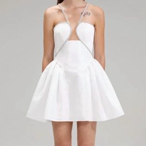 Self Portrait Taffetta Flared Dress